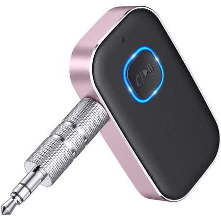 COMSOON Bluetooth AUX Adapter for Car, Noise Reduction Bluetooth 5.0 Receiver for Music/Hands-Free Calls,