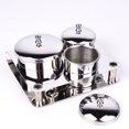thumbnail image 3 of 3 Pieces Nail Art Equipment Cup Bowls Stainless Steel Acrylic Liquid Powder Cup Stainless Steel Nail Powder Holder Container with Lids for Nail Art Tools, 3 of 5