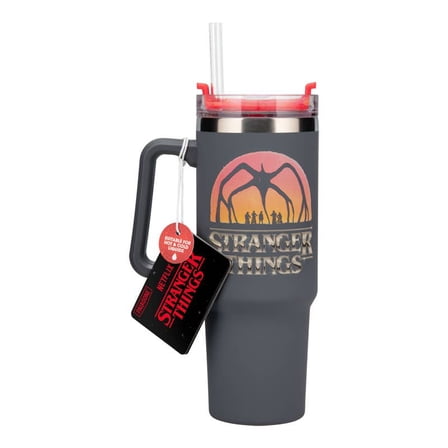 Stranger Things 5 Insulated Cup – Official Netflix Collectible, 900ml Tumbler with Straw