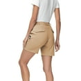 thumbnail image 2 of Xidunhg Women's Hiking Cargo Shorts Quick Dry Nylon Shorts Summer Travel Active Golf Shorts with 6 Pockets Water Resistant Dark Khaki M, 2 of 8