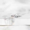 thumbnail image 4 of Rosec Jewels Certified Moissanite Promise Ring for Women - Celtic Knot Ring - D-VS1 Quality - Ready to Gift for Valentines, 14K White Gold, US 3.50, 4 of 8