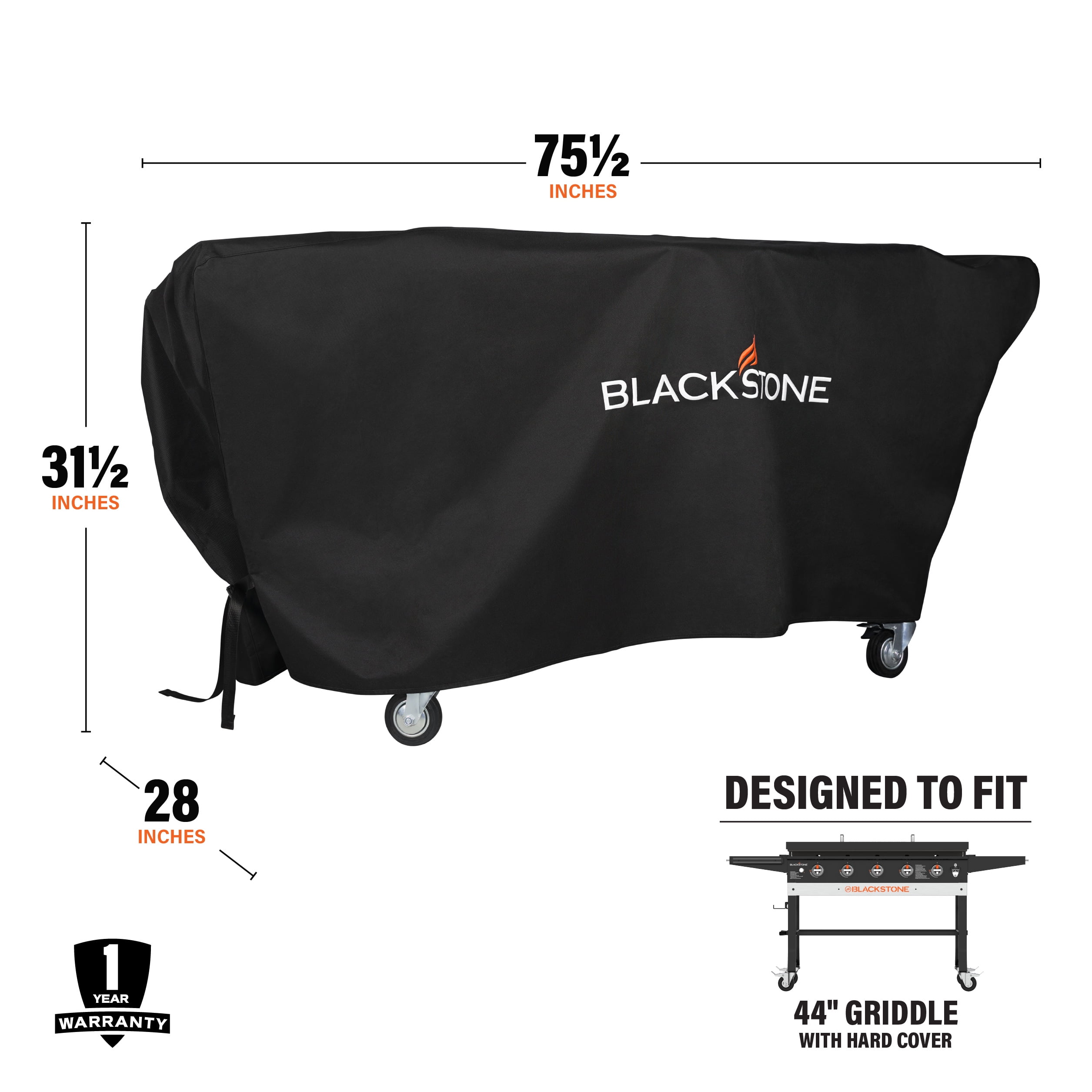 Blackstone 44” Griddle Cover – Fits up to 75.5” W x 28” D x 31.5” H