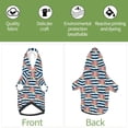 thumbnail image 6 of Fotbe Popcorn On Blue Lines Print Small Dog Sweater Hoodies Pet Grey Hooded Soft Fleece Sweatshirts with Pocket Fall Winter Puppy Cat Sweaters Warm Clothes-X-Small, 6 of 7