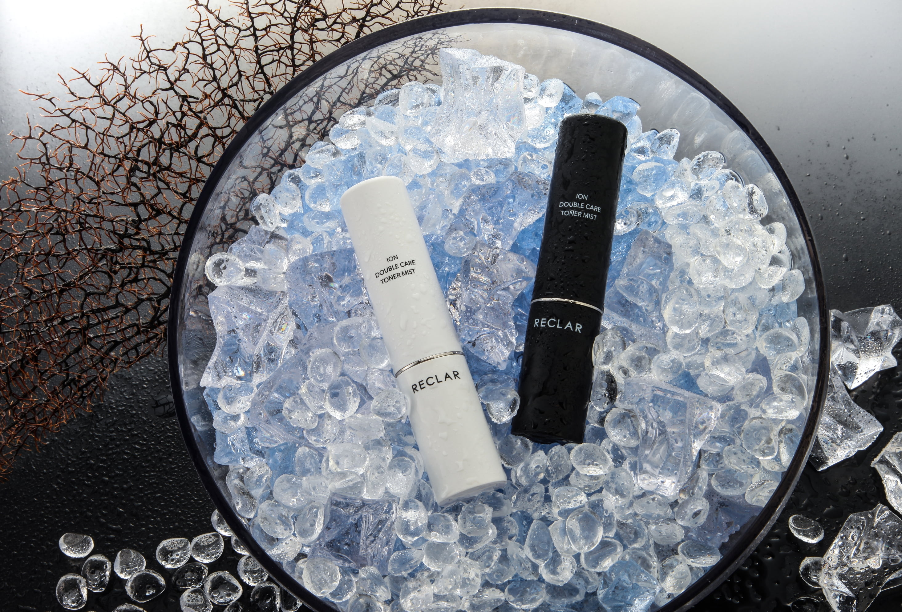 Reclar Ion Care Mist Sprayer (White) - Korean Skin Care, Portable Facial Mister for Hydration & Refreshment, UV Light, Compatible with Camellia Essence Facial Mist