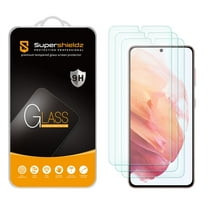[3-Pack] Supershieldz for Samsung Galaxy S21 5G Tempered Glass Screen Protector, Anti-Scratch, Anti-Fingerprint, Bubble Free