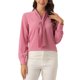 thumbnail image 1 of INSPIRAR CHIC Blusas de Manga Larga para Mujeres Chifón Plisado con Lazo Cuello Top Camisa M Rosa Polvoriento, 1 of 6