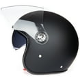 thumbnail image 3 of Open Face Motorcycle Helmet with Removable Visor ECE 22.06 Approved Half Casco Fit Men Women ATV Moped Scooter, 3 of 8