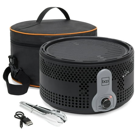 Best Portable Tabletop Grill Best Choice Products 16in Portable Electric Tabletop Charcoal BBQ Grill for Indoor and Outdoor Cooking w/ Travel Bag ()