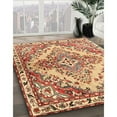thumbnail image 3 of Ahgly Company Machine Washable Indoor Square Traditional Chestnut Red Area Rugs, 5' Square, 3 of 7