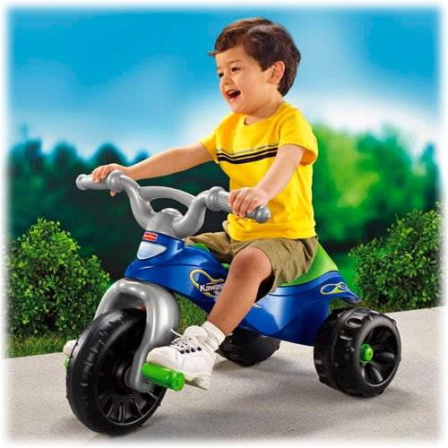 Fisher Price Kawasaki Tough Trike Blue green Walmart