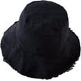 thumbnail image 5 of CoCopeaunts Spring Summer Bucket Hat Frayed Wide Brim Sun Cap Adult Sunscreen Basin Cap for Women Casual Sport Men Fisherman Hat, 5 of 8
