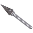 thumbnail image 3 of File, Die Grinder Drill Bit Pointed 1/4in Shank Heat Treated Cone Shape  For Metal For Wood, 3 of 8