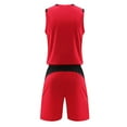 thumbnail image 4 of SUXIAN Kids Boys Football Training Team Two Sport Suit Tracksuit Workout Fitness Sportswear Red 9-10 Years, 4 of 4