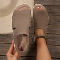 thumbnail image 5 of Pennysue Women Walking Sandals Air Cushion Platform Breathable Knit Slip On Summer Shoes for Daily Walk Beach Travel, 5 of 8