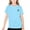 Light Blue, variant on HAOTAGS Girls Athletic Shirts(2-18) Letter Print Short Sleeve Quick Dry T-shirts Sports Activewear Workout Tops Light Blue Size 3-4 Years