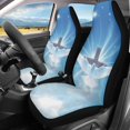 thumbnail image 2 of XYZCANDO White Dove Pattern Auto Seat Covers for Man Thin Car Seat Covers Decorative Elastic, for Truck Sedan SUV, 2 of 10