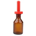 thumbnail image 2 of cuentagotas con cuentagotas de vidrio con cabezal de goma Estable Duradero en 30 ml Baoblaze Cuentagotas ámbar, 2 of 8