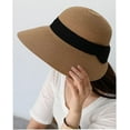 thumbnail image 4 of Summer Beach Sun Straw Hats for Women Wide Brim Packable Travel Bucket Hats UPF 50+, 4 of 7