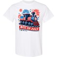 thumbnail image 3 of Inktastic Patriotic 4th of July Train T-Shirt, 3 of 5