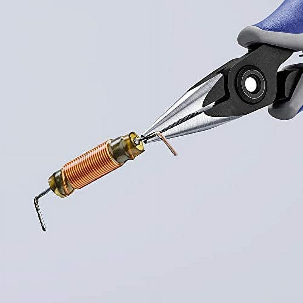 Knipex 34 52 130 Precision Electronics Gripping Pliers 5, 12" with Half-Round Jobs