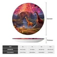thumbnail image 2 of Daiia Lantern Giraffes Magical Forest Printed Pattern Ceramic Plate Dinner Plates Bone China Decorative Plates with Display Stand Art Ceramic Ornaments for Wall Hanging Decoration-10in, 2 of 6