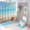 color, variant on Sunshine Beach Starfish Shower Curtain Set Waterproof Bathroom Toilet Seat Cover Bath Non-slip Mat Rug Carpet Bath Decor