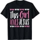 thumbnail image 1 of Playera para Mujer: Esta Chica Ama a Jesús - Fe Cristiana, 1 of 5