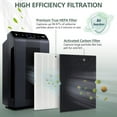 thumbnail image 3 of 2 Sets 116130 HEPA Replacement Filter H 116130 for Winix 5500-2 Plasmawave Air Purifier ，HEPA Filter and Activated Carbon Filter Combo Pack, 3 of 7