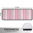 thumbnail image 5 of Kitchen Rugs Sets Of 2,Pink and Green Striped Pattern Anti Fatigue Kitchen Mat Rugs Non Slip Washable,Decorative Kitchen Floor Mats for Kitchen,Sink,Laundry,17"x47"+17"x47", 5 of 5