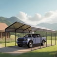 thumbnail image 6 of 10x20 FT Heavy-Duty Portable Garage Carport Canopy with Reinforced Galvanized Steel Frame, All-Weather Shelter for RV Boat Truck Van Storage, 6 of 7