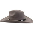thumbnail image 4 of Women Men Big Wide Brim Western Cowboy Hats Belt Buckle Suede Large Fedora Hat, 4 of 6