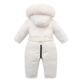 thumbnail image 7 of XIMIN Baby Boy Girl Snowsuit Toddler Winter Girl Jacket Coat Snow Ski Suit Clothes Hooded Jumpsuit Romper Coat Outwear Kid Snow Suits Outfits, 7 of 7