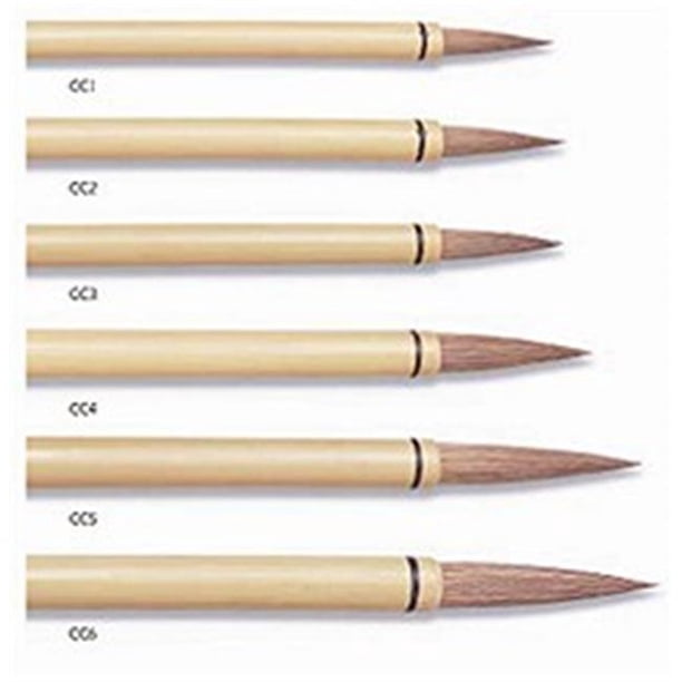 Bamboo Horse Hair Calligraphy Brush 1/16 x 21/8 inches
