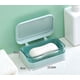thumbnail image 5 of Jabonera CHAO azul con tapa y bandeja antigoteo extraíble Portátil rectangular para viajes, 5 of 5