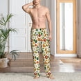 thumbnail image 5 of Uemuo Lemon Fruits Vegetables Pattern Men's Wide Leg Palazzo Lounge Pants with Pockets Light Weight Loose Comfy Casual Pajama Pants-X-Large, 5 of 9