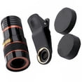 thumbnail image 3 of Lente de telescopio monocular 8X Teléfono Teleobjetivo Lente de zoom para teléfono móvil Lente de enfoque largo con clip para teléfono inteligente, 3 of 7