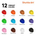 thumbnail image 3 of Set de pintura acrílica Shuttle Art de 12 colores, 250 ml, impermeable, 3 of 9