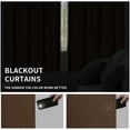 thumbnail image 4 of Easy-Going Blackout Curtains, Brown, 52 x 63 inch, 4 of 7