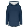 thumbnail image 4 of UQJfacai Womens Hoodies Winter Thicken Warm Fleece Sherpa Lined Pullover Fall Casual Loose Fit Long Sleeve Hooded Sweatshirt, 4 of 6