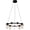 MultiColor, variant on VONN Sorrento 27" ETL Certified Integrated LED Aluminum Chandelier Antique Brass