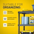 thumbnail image 4 of Plano 4-Shelf Heavy Duty Plastic Storage Shelves, 56” x 36” x 18”, 600lb Capacity, 4 of 6