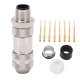 thumbnail image 3 of M12 8 Pin Sensor Connector, Flame Retardant Straight Sensor Cable Plug Adapter Male For RVs ANGGREK Otros, 3 of 8