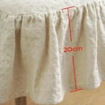 thumbnail image 4 of LKJYER French Cotton Simple Seat Cushion,Fabric Not-Slip Soft Chair Pad,Ruffled Skirt Seat Cover with Ties and Cotton Filled for Wooden Dinner Chair Beige 43x45cm, 4 of 8