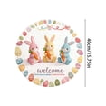 thumbnail image 2 of Tapis de Bienvenue Rond en Forme de Lapin de Pâques pour Usage Intérieur Extérieur - Tapis en Polyester Absorbant Sans Endos Tapis Rond de Pâques Fantaisiste pour la Maison 40cm 60cm 80cm, 2 of 6