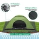 thumbnail image 2 of Tienda de campaña individual Sutekus para acampar con mochila, 210 x 90 x 100 cm, 2 of 6
