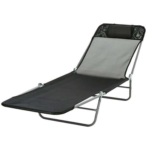 Outsunny Outdoor Folding Chaise Lounge, Lounge Outdoor Chairs