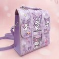 thumbnail image 2 of Mochila De La serie Sanrio Hello Kitty Kuromi, bolso de lona Kawaii para niños, bolso de hombro de mano Retro con corazones, moda para niñas KT, 2 of 5