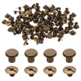thumbnail image 1 of Uxcell 50 juegos M5 x 7mm tornillo Chicago, tornillos de cabeza Phillips de metal, tornillos de remache para cuero, bronce, 1 of 6