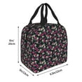 thumbnail image 2 of Yiaed Daisies Flowers Print Insulated Lunch Bag Reusable Cute Tote Lunch Box, Leakproof Cooler Lunch Bags for Work Office Travel School Picnic, 2 of 5
