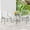 White, variant on Costway 3PCS Patio Acapulco Furniture Bistro Set Plastic Rope Glass Table Turquoise